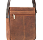 Visconti Leather Bag LINK Tan - Messenger Bag (Medium size)
