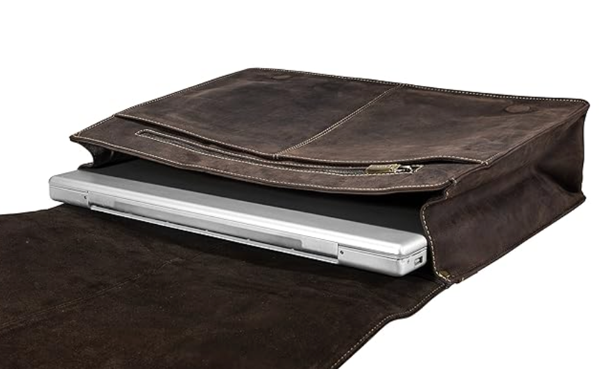 Visconti Leather Bag HUNTER Brown - Shoulder Bag (Large size)