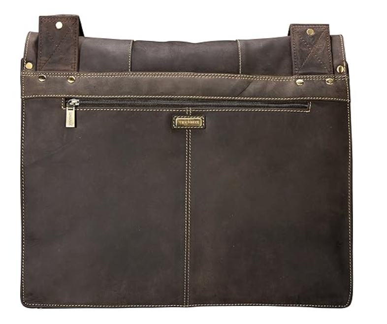 Visconti Leather Bag HUNTER Brown - Shoulder Bag (Large size)