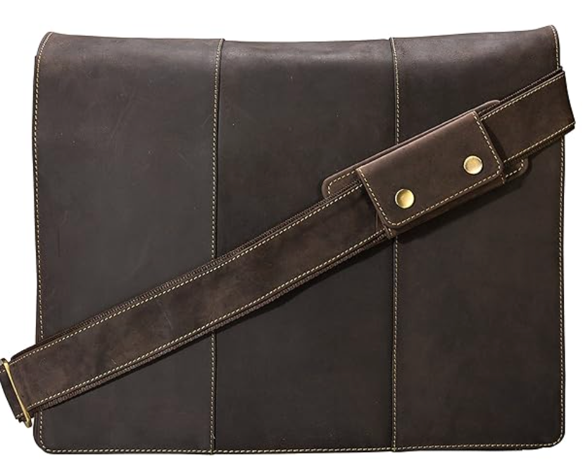 Visconti Leather Bag HUNTER Brown - Shoulder Bag (Large size)