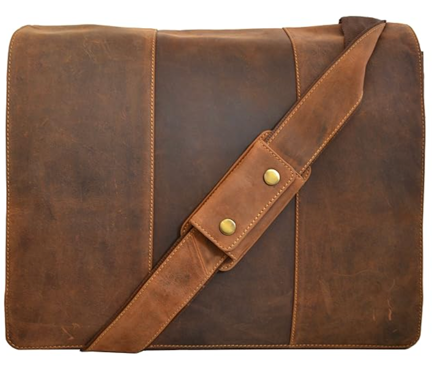 Visconti Leather Bag HUNTER Tan - Shoulder Bag (Large size)