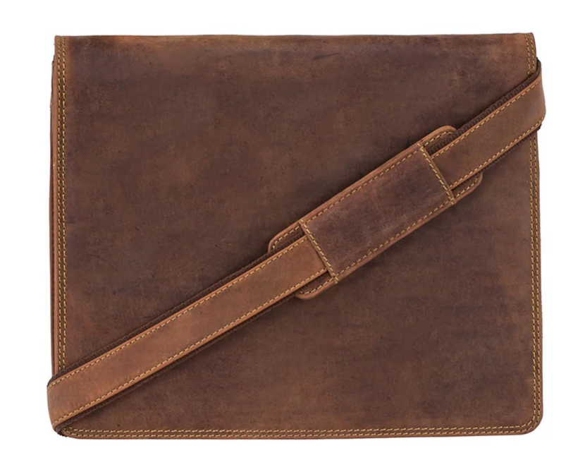 Visconti Leather Bag HARVARD Tan - Shoulder Bag (Medium size)