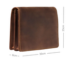 Visconti Leather Bag HARVARD Tan - Shoulder Bag (Medium size)
