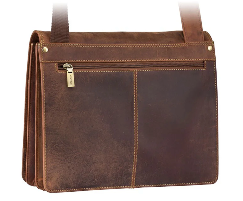 Visconti Leather Bag HARVARD Tan - Shoulder Bag (Medium size)