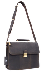 Visconti Leather Bag APOLLO Brown - Messenger Bag BRN (Large size)