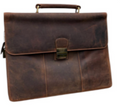 Visconti Leather Bag APOLLO Tan - Messenger Bag (Large size)