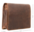 Visconti Leather Bag HARVARD Tan - Shoulder Bag (Large size)