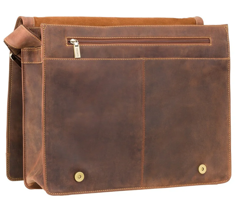 Visconti Leather Bag HARVARD Tan - Shoulder Bag (Large size)