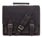Visconti Leather Bag HERCULES Brown - Shoulder Bag (Large size)