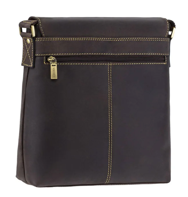 Visconti Leather Bag ASPIN Brown - Shoulder Bag (Medium Size)