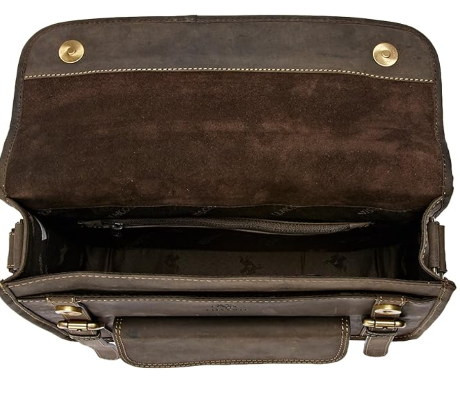 Visconti Leather Bag Brown - Shoulder Bag (Medium size)