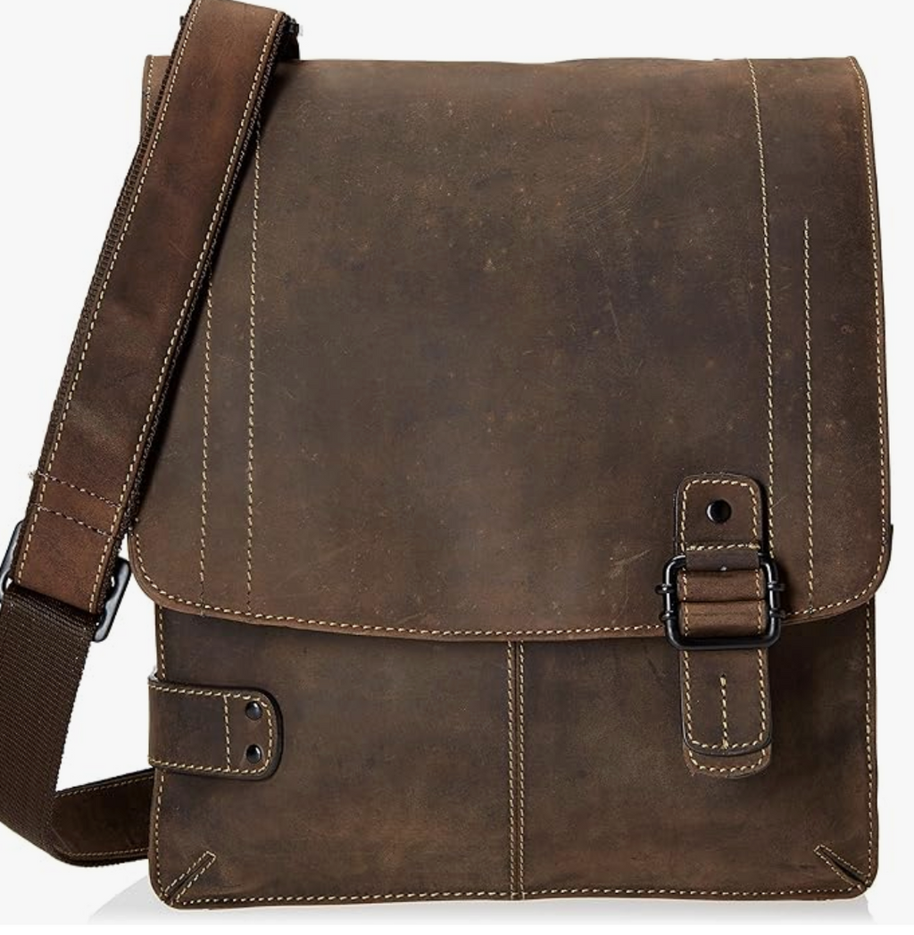 Visconti Leather Bag Brown - Shoulder Bag (Large size)