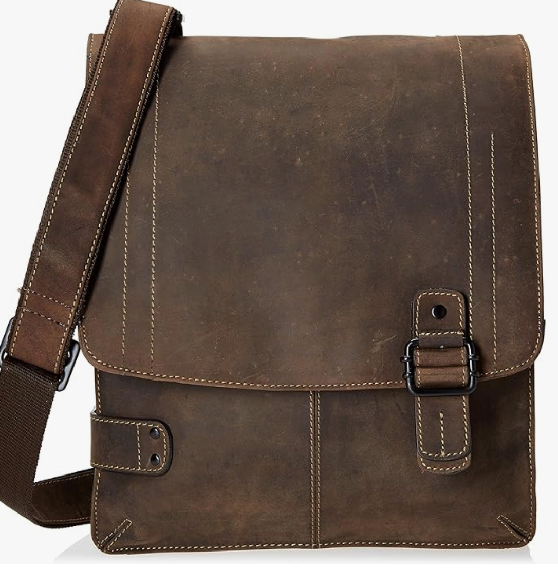 Visconti Leather Bag Brown - Shoulder Bag (Large size)
