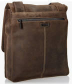 Visconti Leather Bag Brown - Shoulder Bag (Large size)