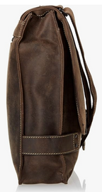 Visconti Leather Bag Brown - Shoulder Bag (Large size)