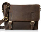 Visconti Leather Bag WESLEY Brown - Shoulder Bag (Large size)