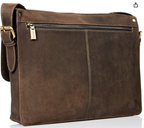 Visconti Leather Bag WESLEY Brown - Shoulder Bag (Large size)