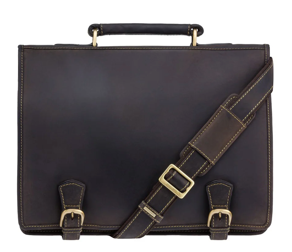 Visconti Leather Bag HULK Brown - Shoulder Bag (XLarge size)