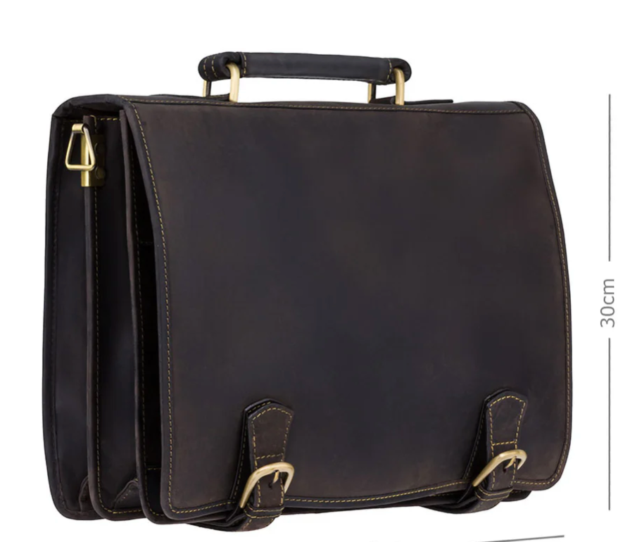 Visconti Leather Bag HULK Brown - Shoulder Bag (XLarge size)