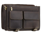 Visconti Leather Bag HULK Brown - Shoulder Bag (XLarge size)
