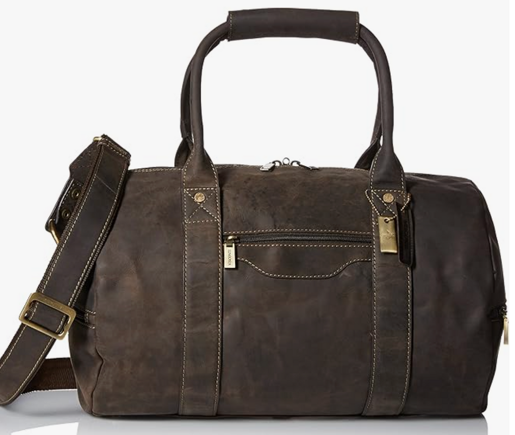 Visconti Leather Bag TRAVEL BAG Brown - (Large size)