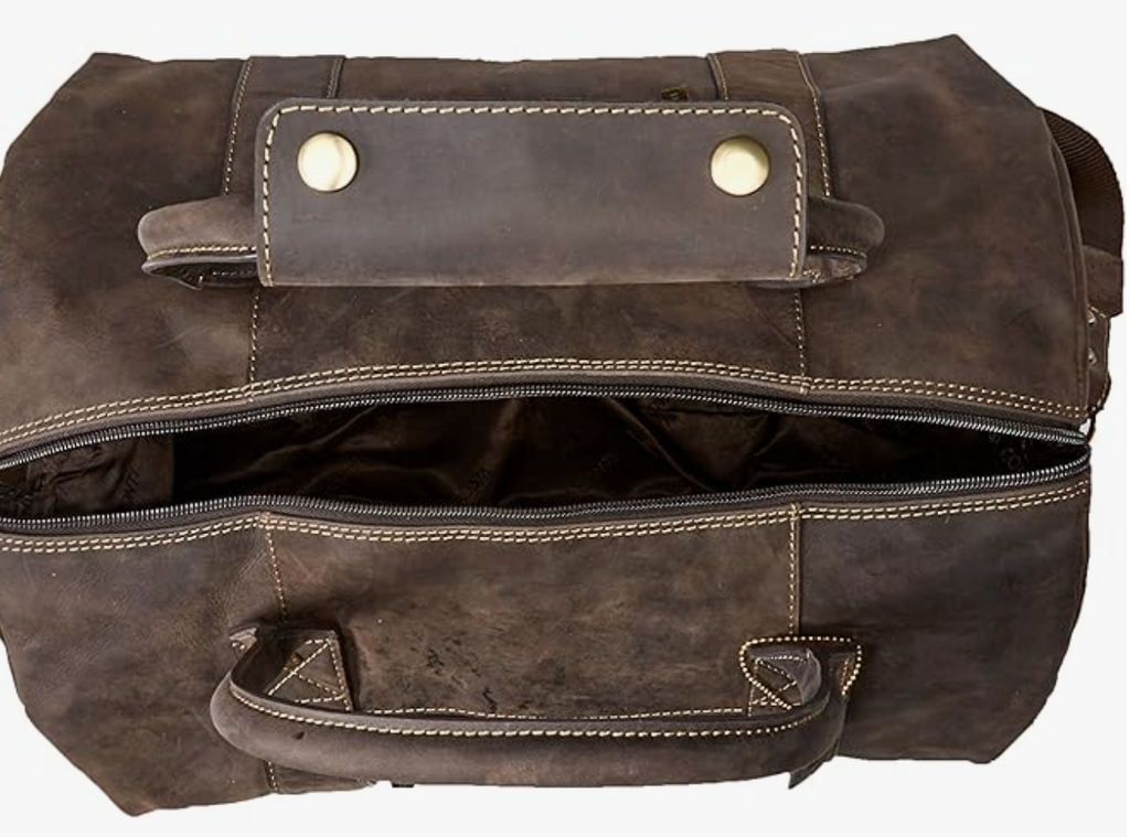 Visconti Leather Bag TRAVEL BAG Brown - (Large size)