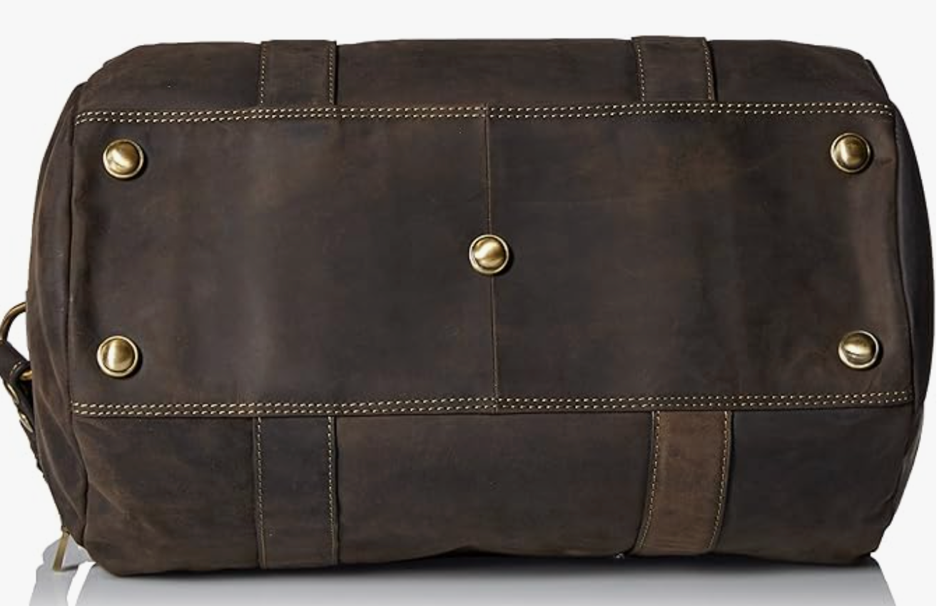 Visconti Leather Bag TRAVEL BAG Brown - (Large size)