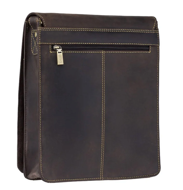 Visconti Leather Bag JASPER Brown - Shoulder Bag (Medium size)