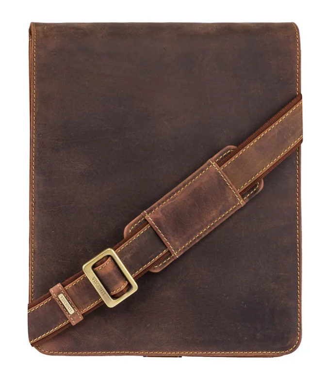 Visconti Leather Bag JASPER Mocha - Shoulder Bag (Medium Size)