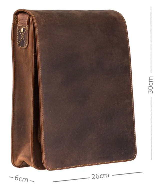 Visconti Leather Bag JASPER Mocha - Shoulder Bag (Medium Size)