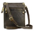Visconti Leather Bag HEDEN Brown - Cross Body Bag (Medium size)