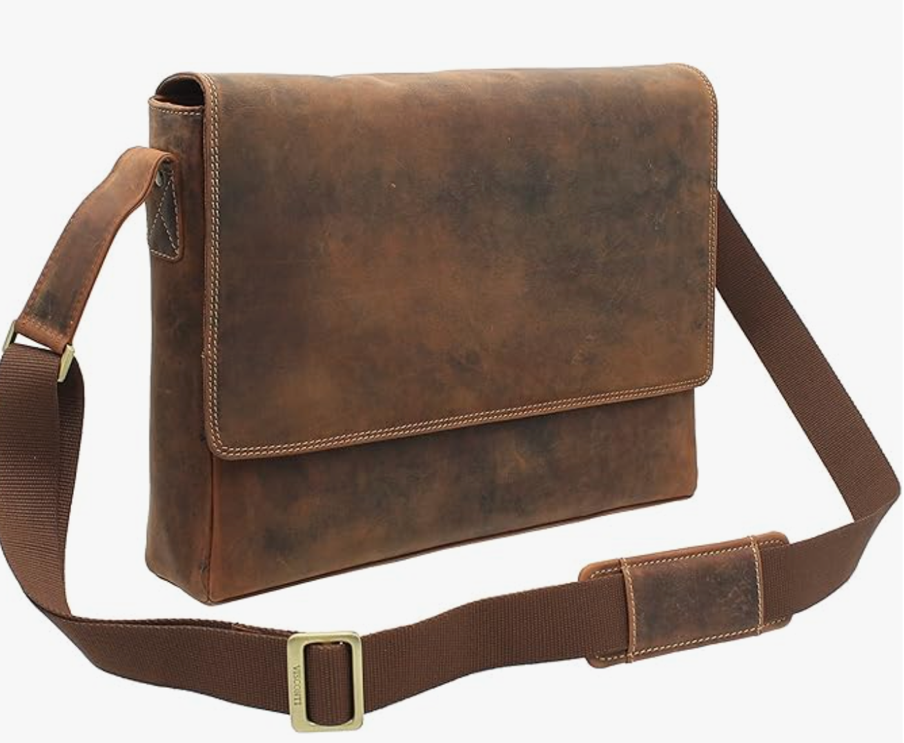 Visconti Leather Bag TEXAS Tan - Shoulder Bag (Large size)