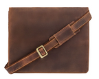 Visconti Leather Bag HARVARD Tan - Shoulder Bag (Large size)