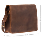 Visconti Leather Bag HARVARD Tan - Shoulder Bag (Large size)