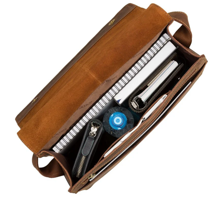 Visconti Leather Bag HARVARD Tan - Shoulder Bag (Large size)