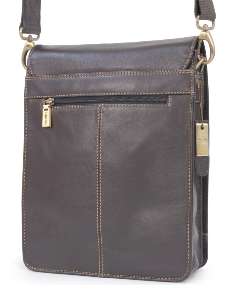 Visconti Leather Bag LEO Mocha - Shoulder Bag (Medium size)