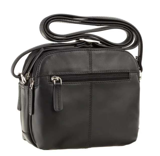 Visconti Leather Bag HOLLY Black - Shoulder Bag (Small size)