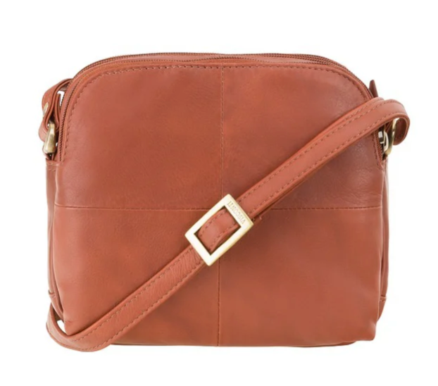Visconti Leather Bag HOLLY Brown - Shoulder Bag (Small size)