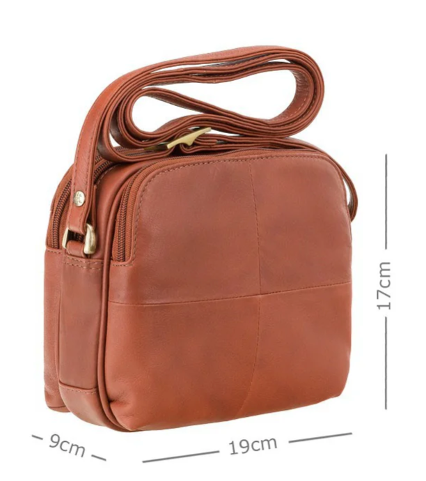 Visconti Leather Bag HOLLY Brown - Shoulder Bag (Small size)