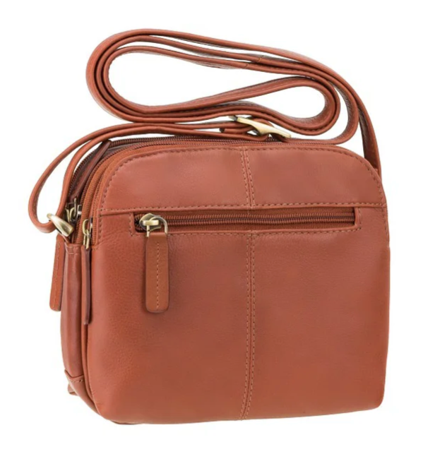 Visconti Leather Bag HOLLY Brown - Shoulder Bag (Small size)