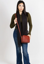 Visconti Leather Bag HOLLY Brown - Shoulder Bag (Small size)