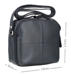 Visconti Leather Bag HOLLY Navy - Shoulder Bag (Small size)