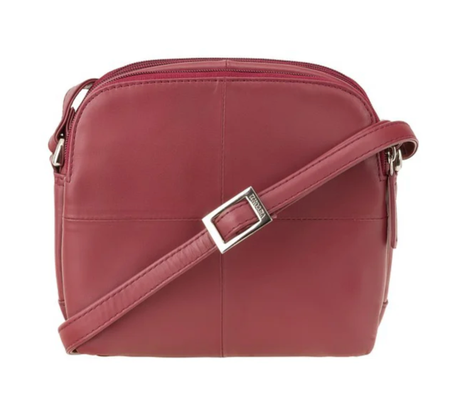 Visconti Leather Bag HOLLY Red - Shoulder Bag (Small size)