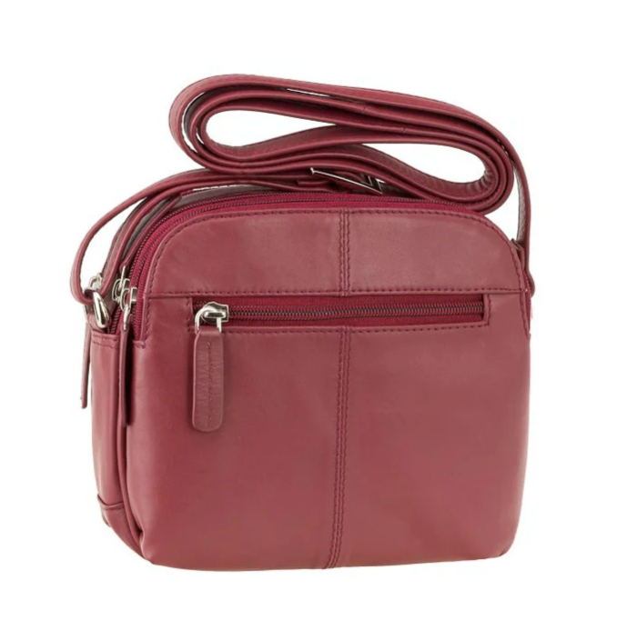 Visconti Leather Bag HOLLY Red - Shoulder Bag (Small size)