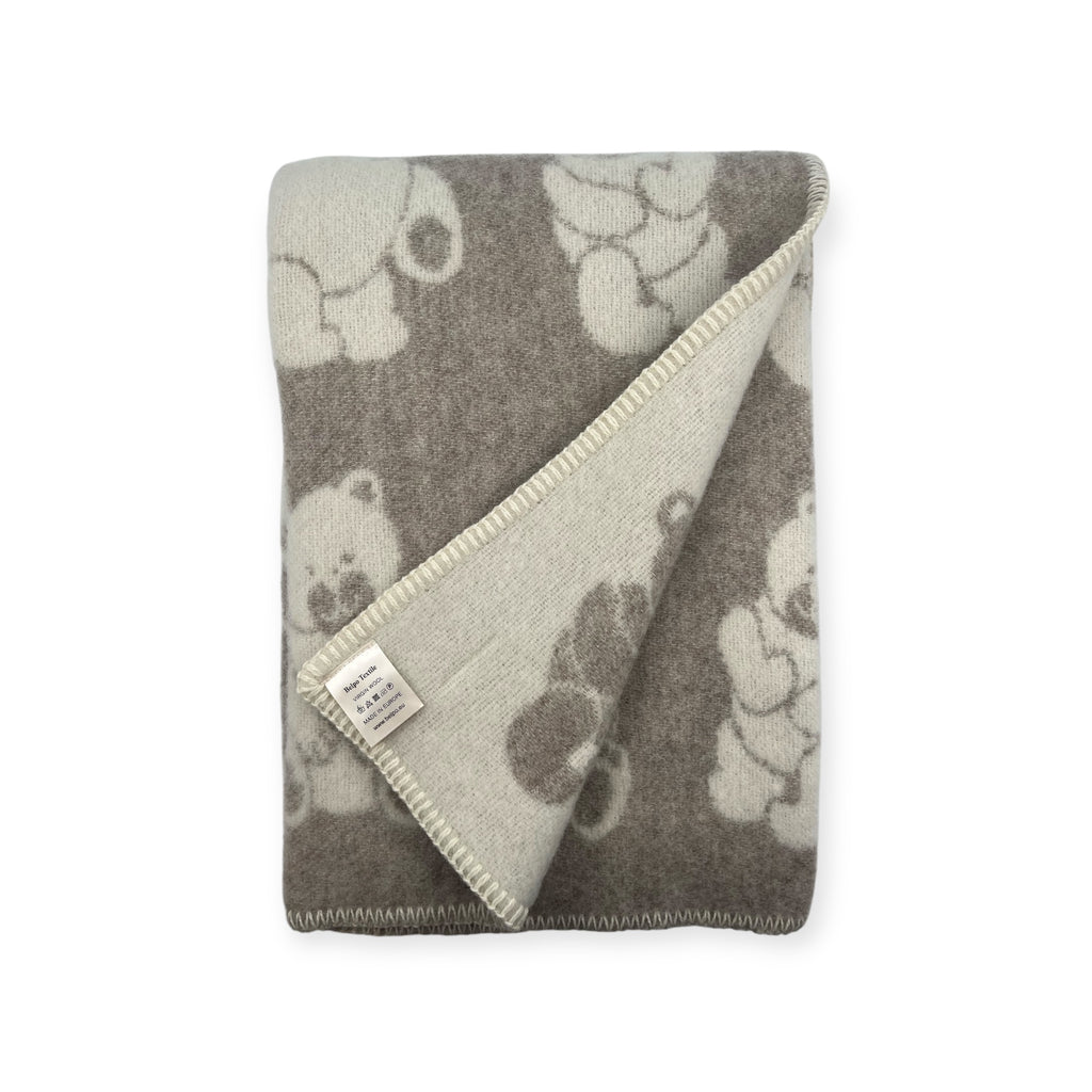 Child Plaid - BEAR - 2 sided - 90% Wool / 10% Cotton