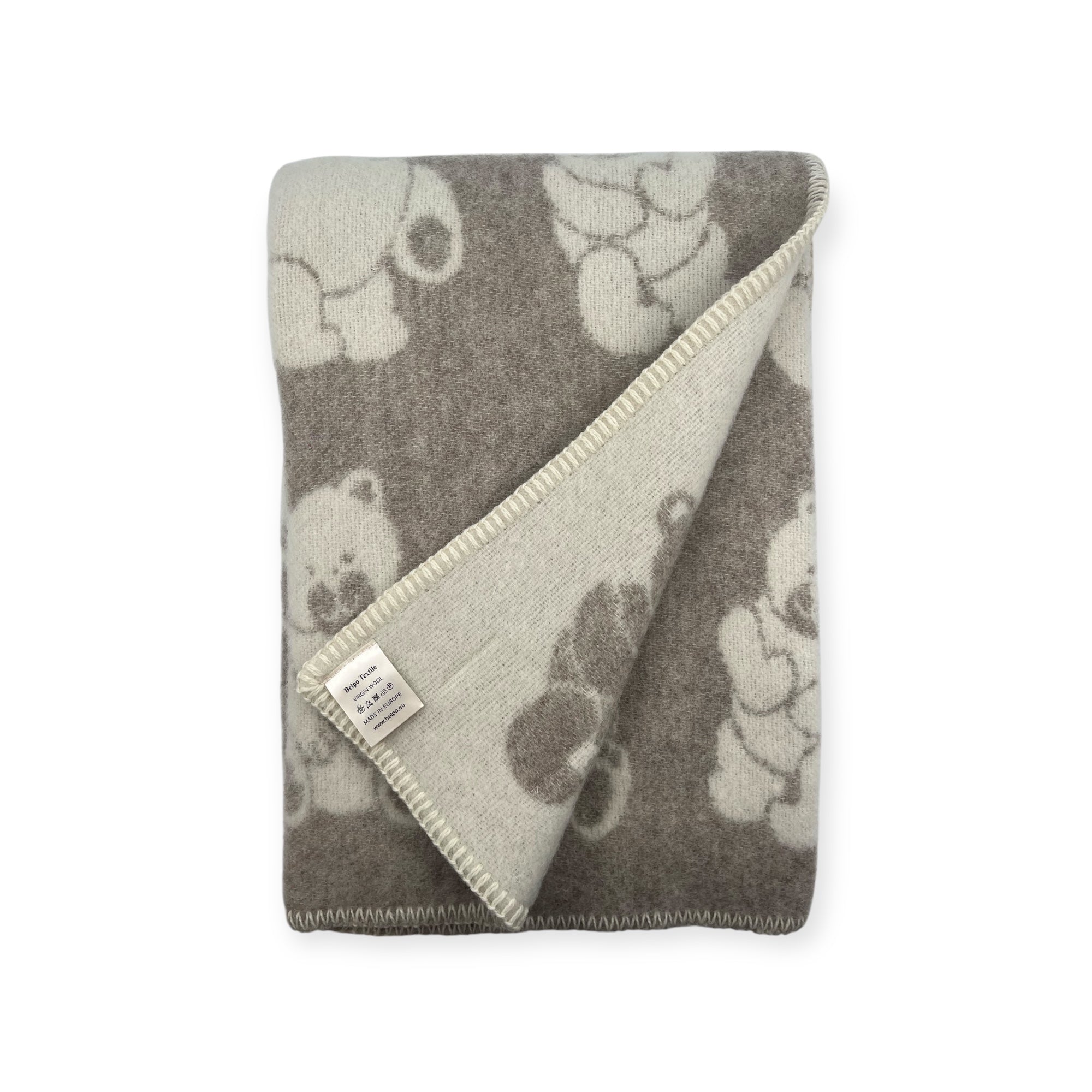 Child Plaid - BEAR - 2 sided - 90% Wool / 10% Cotton