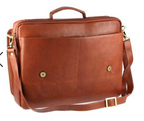 Visconti Leather Bag ALFIE Brown - Shoulder Bag (Large size)