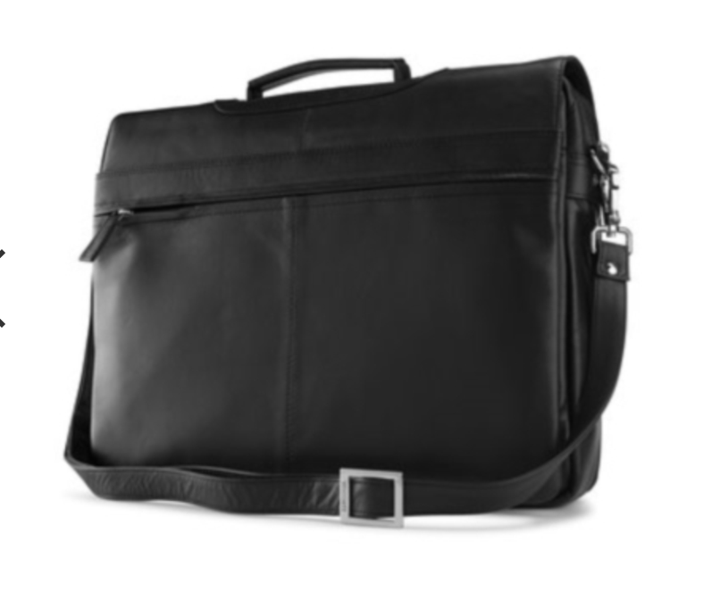 Visconti Leather Bag ALFIE Black - Shoulder Bag (Large size)