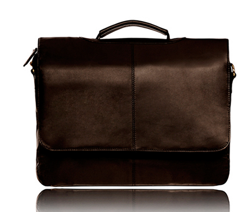Visconti Leather Bag ALFIE Choco - Shoulder Bag (Medium size)