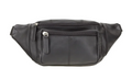 Visconti Leather Bag BUMBAG Black - Hipbag (Small size)